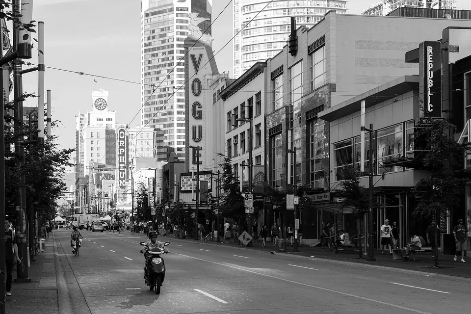 Granville Street, Vancouver, home of several VIFF venues.