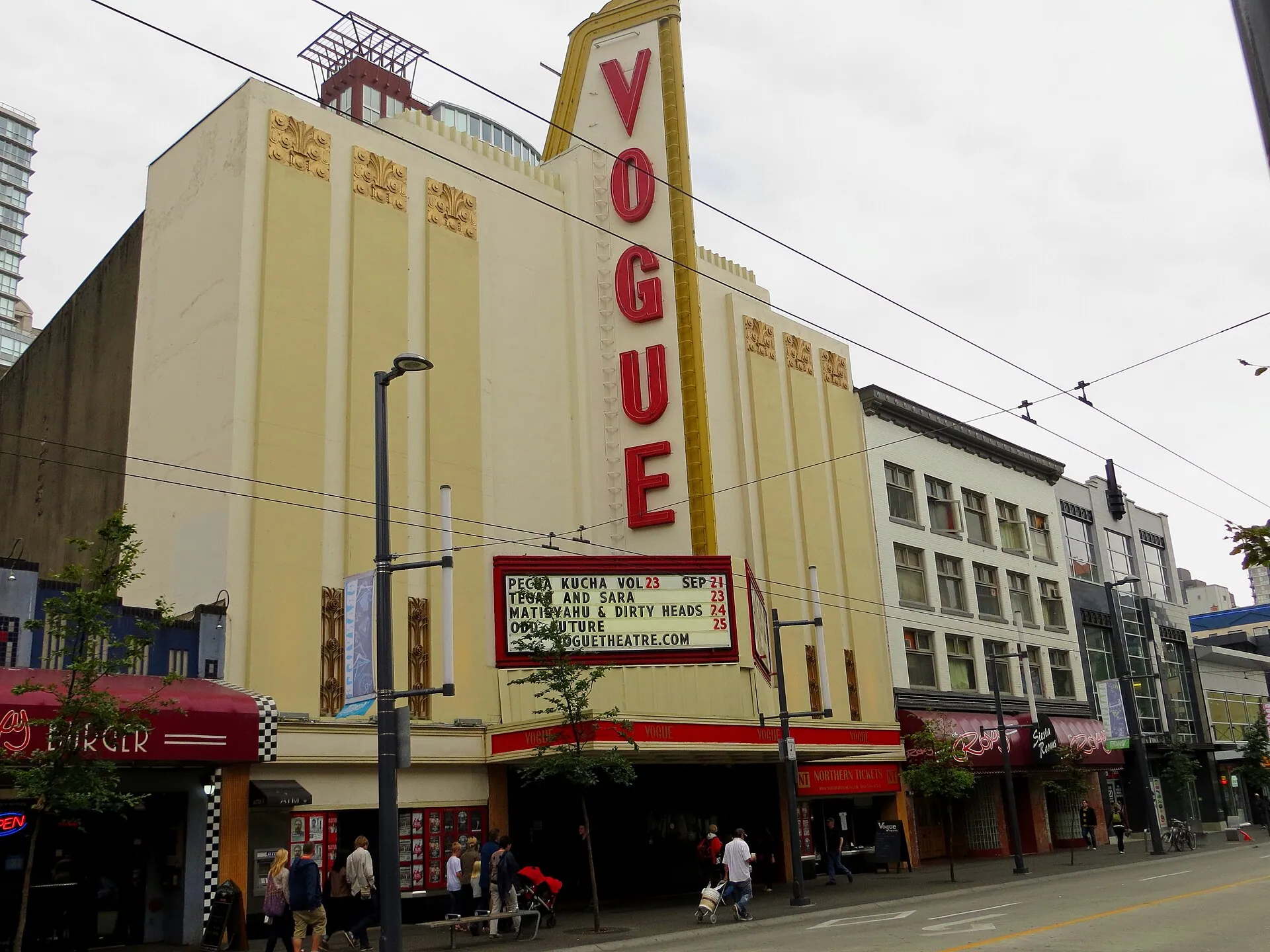 The Vogue Theatre on Granville Street, Vancouver.